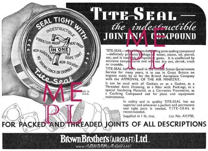 : Brown Brothers TiteSeal Jointing Compound : Brown Brothers TiteSeal Jointing Compound