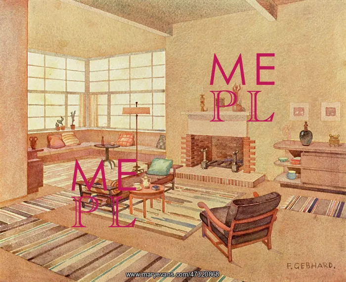 : BROWN LIVING ROOM 1929 : BROWN LIVING ROOM 1929