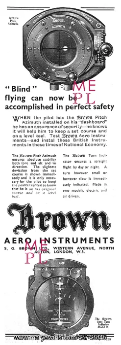 : Brown S.G.Brown Pitch Azimuth Indicator : Brown S.G.Brown Pitch Azimuth Indicator