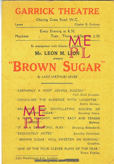 : Brown Sugar by Lady Arthur Lever : Brown Sugar by Lady Arthur Lever