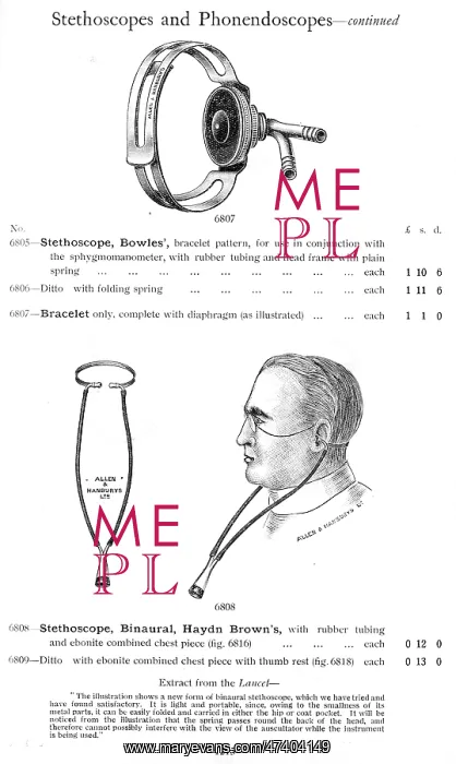 : BROWN'S STETHOSCOPE : BROWN'S STETHOSCOPE