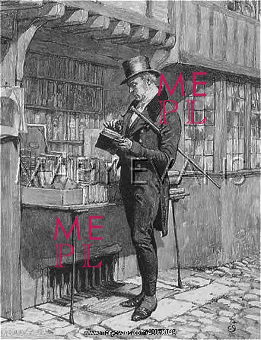 : Browses through books : Browses through books