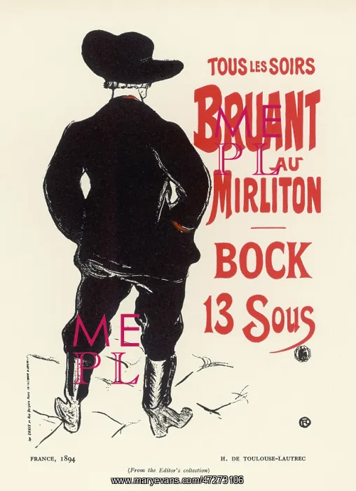: Bruant by Lautrec : Bruant by Lautrec