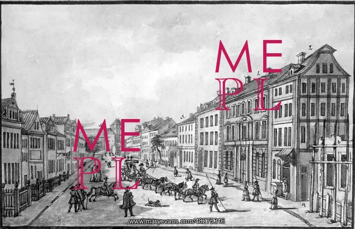 : Bruderstrasse in Berlin, 1691 : Bruderstrasse in Berlin, 1691