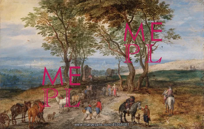 : Brueghel - Country road scene : Brueghel - Country road scene