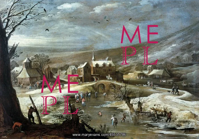 : BRUEGHEL, Jan. Landscape with Skaters : BRUEGHEL, Jan. Landscape with Skaters
