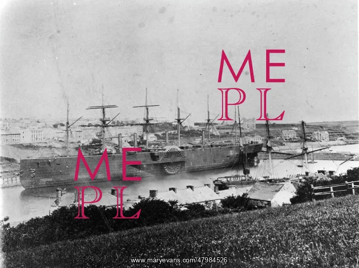: Brunel's SS Great Eastern, Milford Haven, South Wales : Brunel's SS Great Eastern, Milford Haven, South Wales