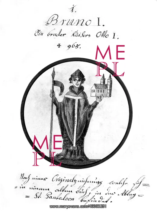 : Bruno I, 925 - 965, Archbishop of Cologne from : Bruno I, 925 - 965, Archbishop of Cologne from