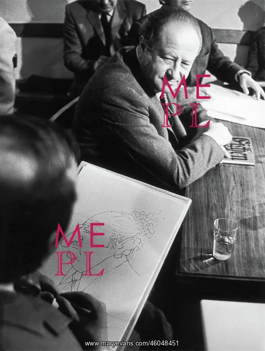 : Bruno Kreisky gets caricatured : Bruno Kreisky gets caricatured