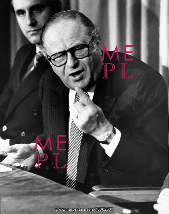 : Bruno Kreisky speaking during a meeting : Bruno Kreisky speaking during a meeting