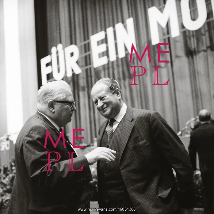 : Bruno Pittermann and Bruno Kreisky : Bruno Pittermann and Bruno Kreisky