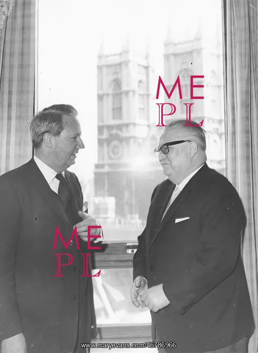 : Bruno Pittermann and Edward Heath : Bruno Pittermann and Edward Heath