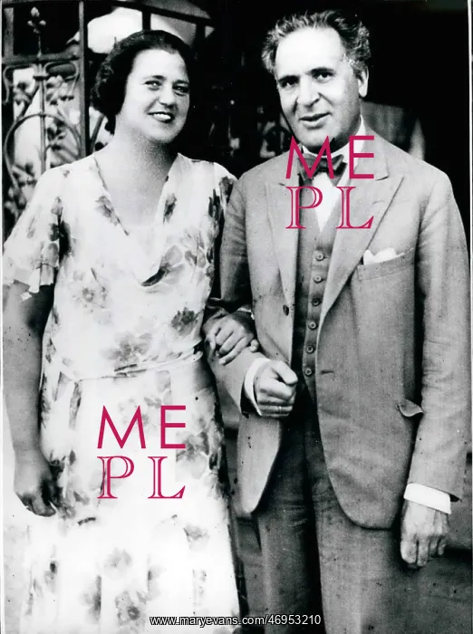 : Bruno Walter, German conductor, and his wife : Bruno Walter, German conductor, and his wife