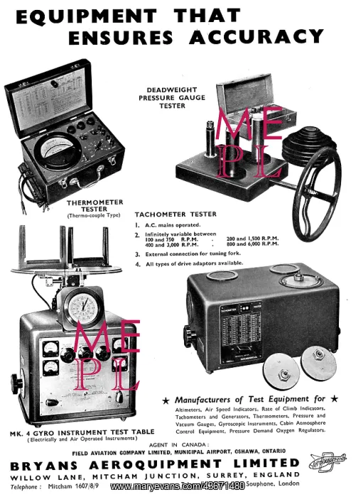 : Bryans Aeroquipment Component Test Equipment : Bryans Aeroquipment Component Test Equipment
