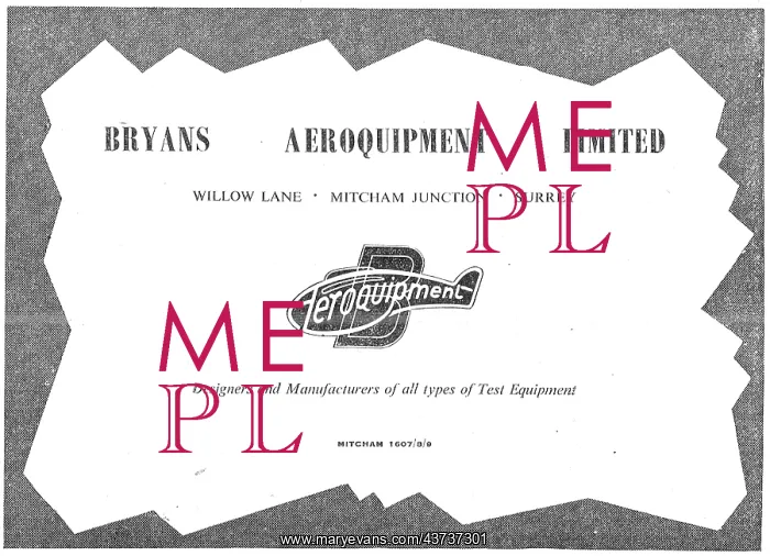 : Bryans Aeroquipment Component Test Equipment : Bryans Aeroquipment Component Test Equipment