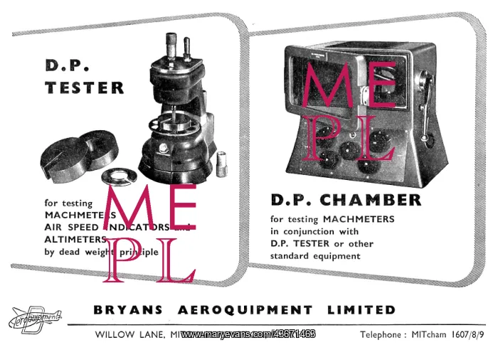  : Bryans Aeroquipment D.P.Tester