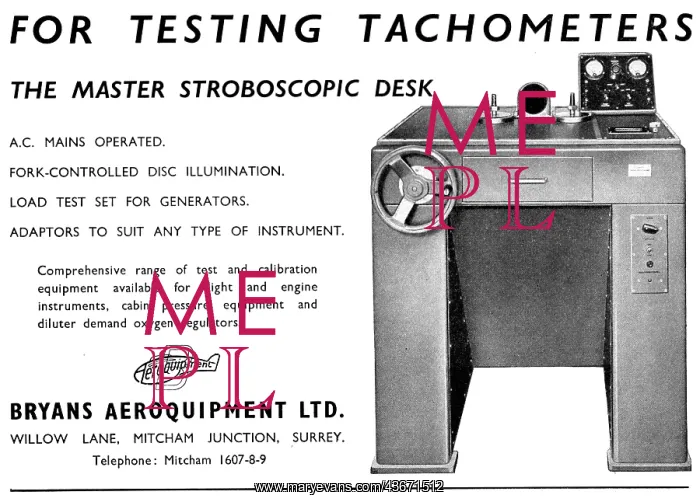 : Bryans Aeroquipment Master Stroboscopic Desk : Bryans Aeroquipment Master Stroboscopic Desk