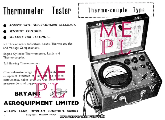 : Bryans Aeroquipment Thermometer Tester : Bryans Aeroquipment Thermometer Tester