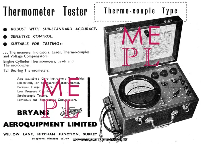 : Bryans Aeroquipment Thermometer Tester : Bryans Aeroquipment Thermometer Tester