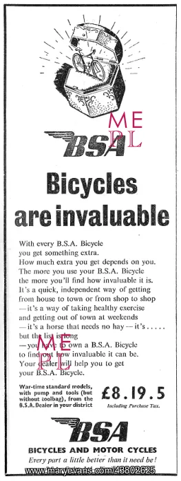  : BSA Bicycles