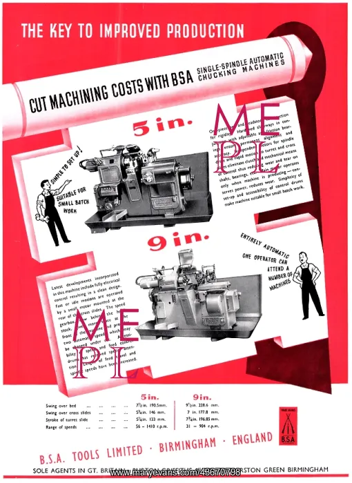 : BSA Machine Tools Chucking Machines : BSA Machine Tools Chucking Machines