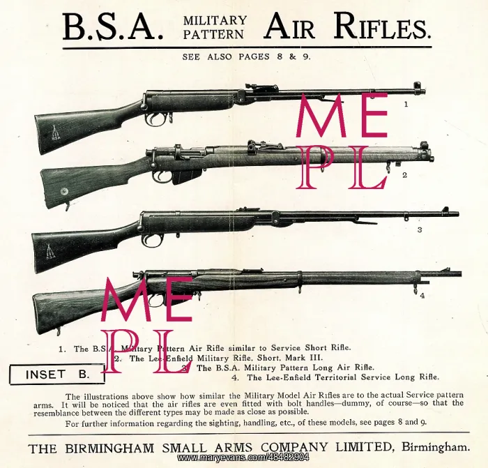 : B.S.A. Military Pattern Air Rifles : B.S.A. Military Pattern Air Rifles
