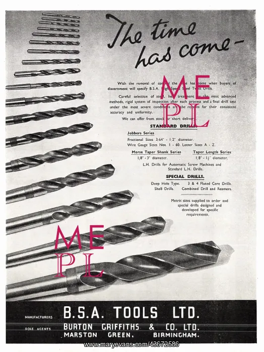  : BSA Tools - B.S.A. Tools Ltd