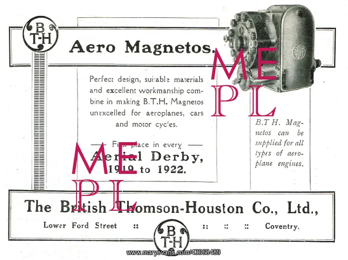 : BTH Aero Magnetos - First Place In : BTH Aero Magnetos - First Place In