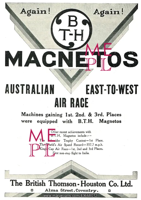 : BTH Magnetos Take First Three Places : BTH Magnetos Take First Three Places