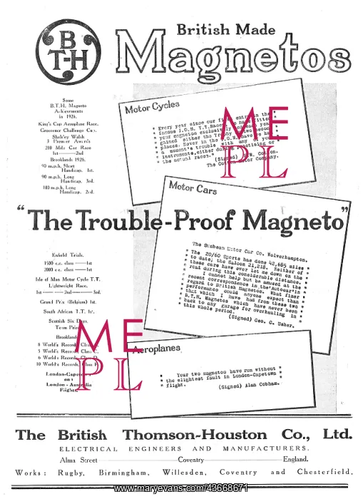 : BTH Trouble-Proof Magnetos For Aircraft : BTH Trouble-Proof Magnetos For Aircraft