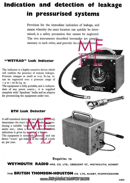 : BTH Weyrad Leak Detector : BTH Weyrad Leak Detector