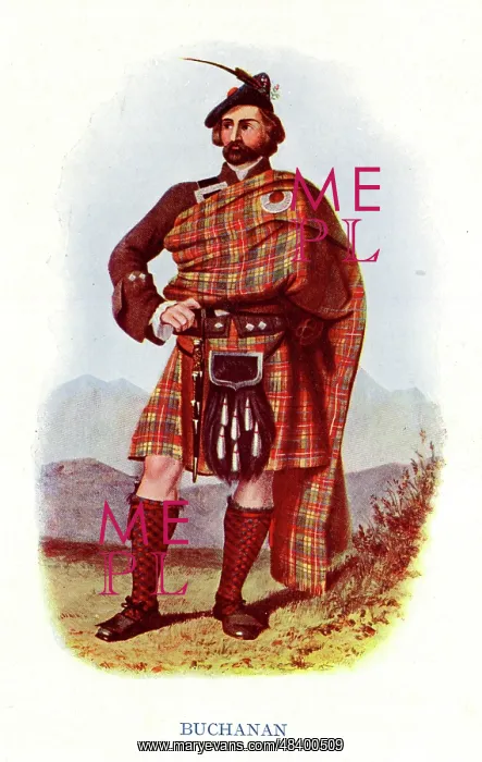  : Buchanan, Traditional Scottish Clan Costume