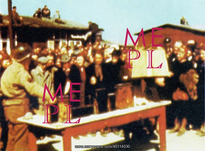 : Buchenwald - People from Weimar shown camp horrors : Buchenwald - People from Weimar shown camp horrors