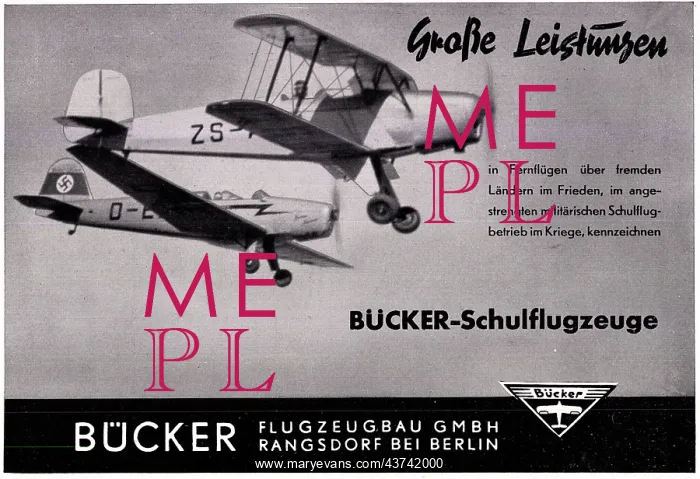 : Bucker Jungmann - Bucker Training Aircraft : Bucker Jungmann - Bucker Training Aircraft