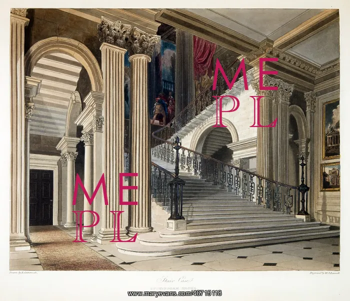 : Buckingham House staircase : Buckingham House staircase