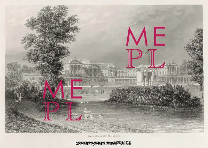 : BUCKINGHAM PALACE 1839 : BUCKINGHAM PALACE 1839