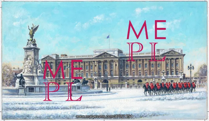 : Buckingham Palace in the Snow : Buckingham Palace in the Snow