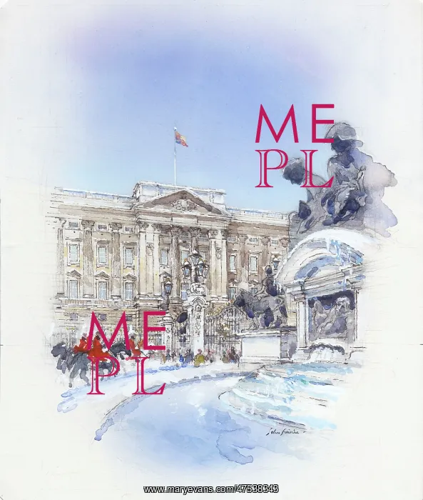: Buckingham Palace in the snow : Buckingham Palace in the snow