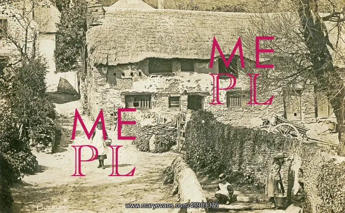 : Buckland, Devon - pretty village scene : Buckland, Devon - pretty village scene