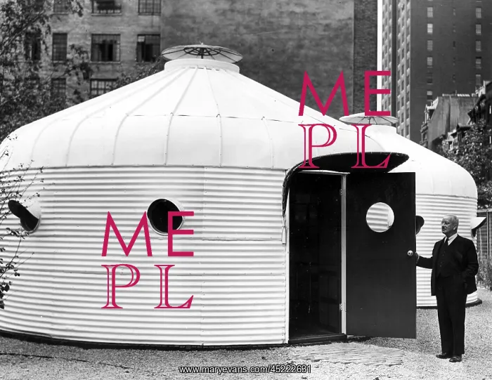 : Buckminster Fuller 1940's with his Bomb ? : Buckminster Fuller 1940's with his Bomb ?