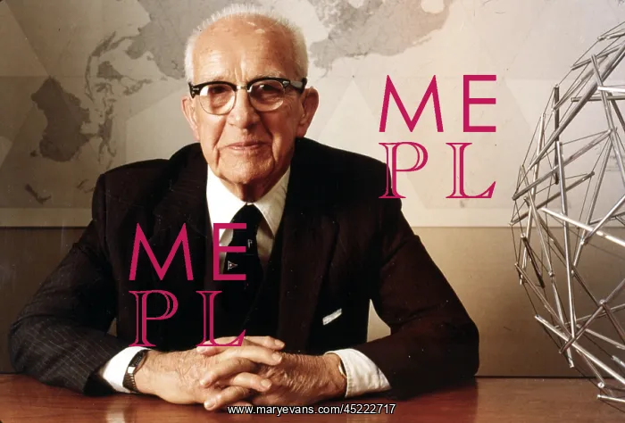 : Buckminster Fuller 1940's with his Bomb ? : Buckminster Fuller 1940's with his Bomb ?