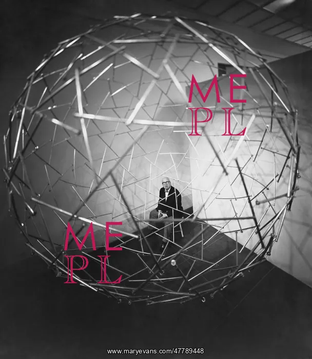  : Buckminster Fuller with Geodesic Dome