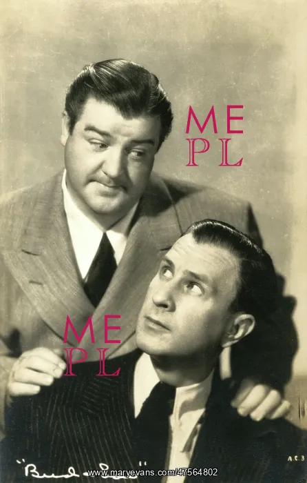 : Bud Abbott and Lou Costello, American comedy duo : Bud Abbott and Lou Costello, American comedy duo