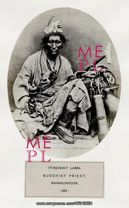 : Buddhist priest, Saharunpoor, India : Buddhist priest, Saharunpoor, India