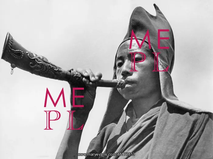 : Buddhist priest in Tibet, 1938 : Buddhist priest in Tibet, 1938
