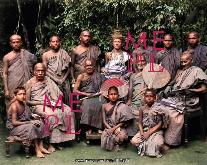 : Buddhist priests, Ceylon (Sri Lanka) : Buddhist priests, Ceylon (Sri Lanka)