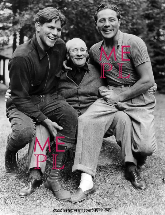 : Buddy Baer and Max Baer with their father ? : Buddy Baer and Max Baer with their father ?