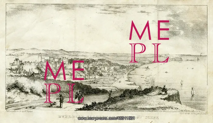 : Budleigh Salterton, Devon, from West Cliff : Budleigh Salterton, Devon, from West Cliff