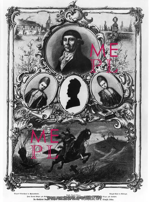 : Buerger, Gottfried August, 31.12.1747 - 8.6.1794 : Buerger, Gottfried August, 31.12.1747 - 8.6.1794