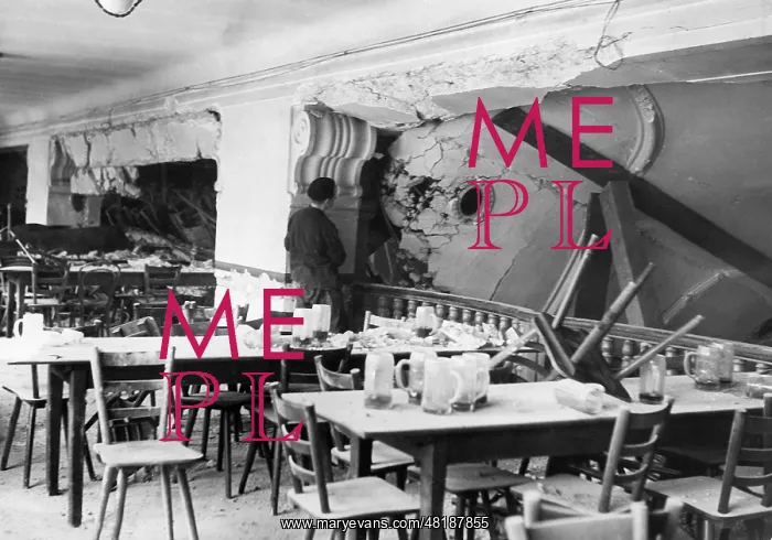 : Buergerbraeukeller after the attempted assassination on Hitl : Buergerbraeukeller after the attempted assassination on Hitl